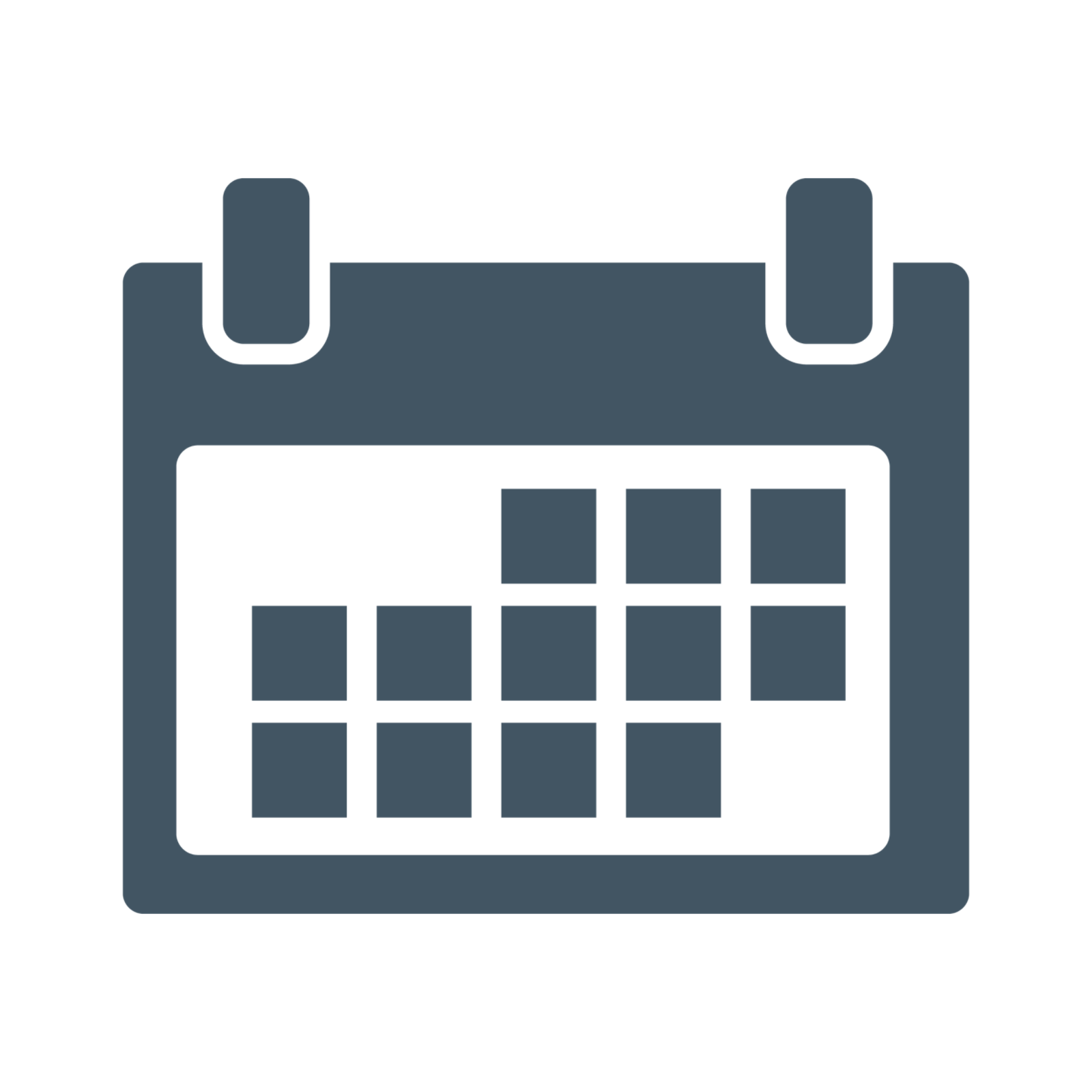 Calendar icon, transparent