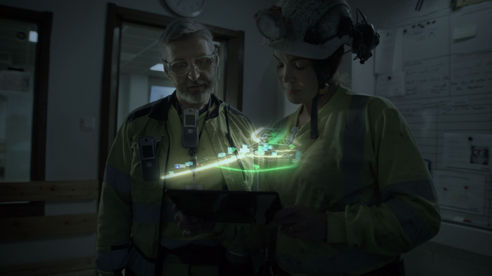 Operators with tablet