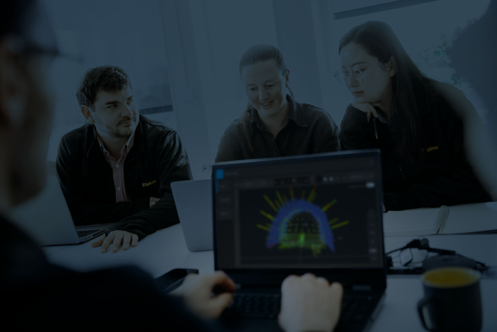 People working in Surface division offices