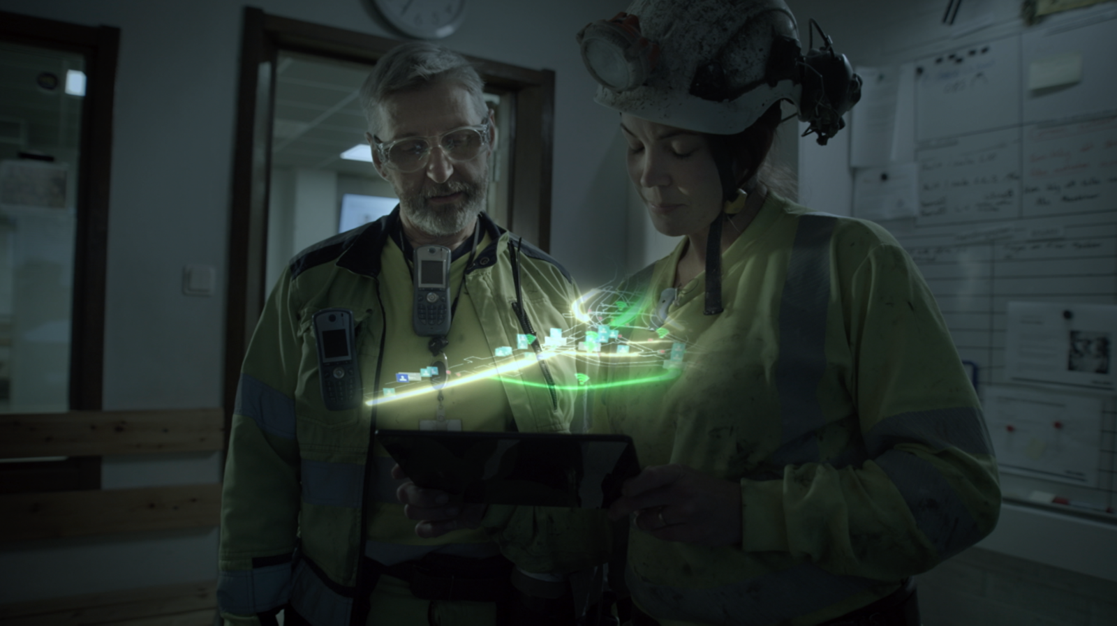 Operators with tablet