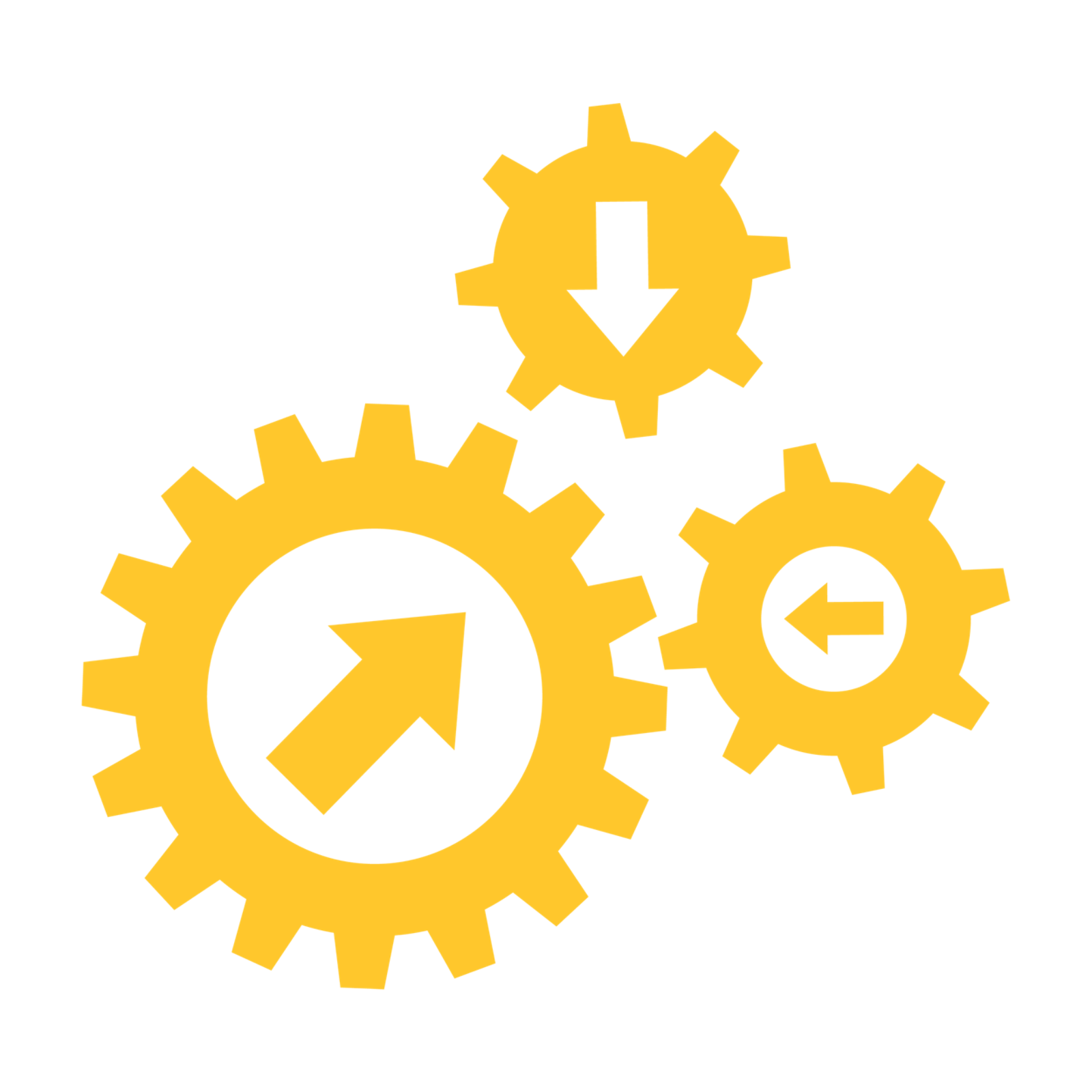 Epiroc - Gears icon yellow