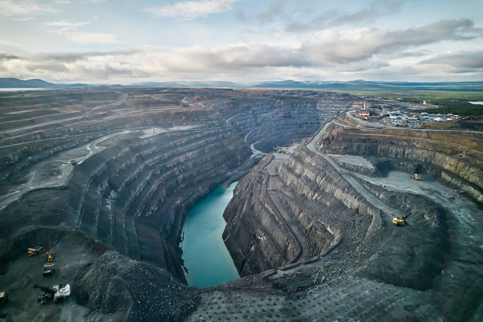 Aitik mine aerial view