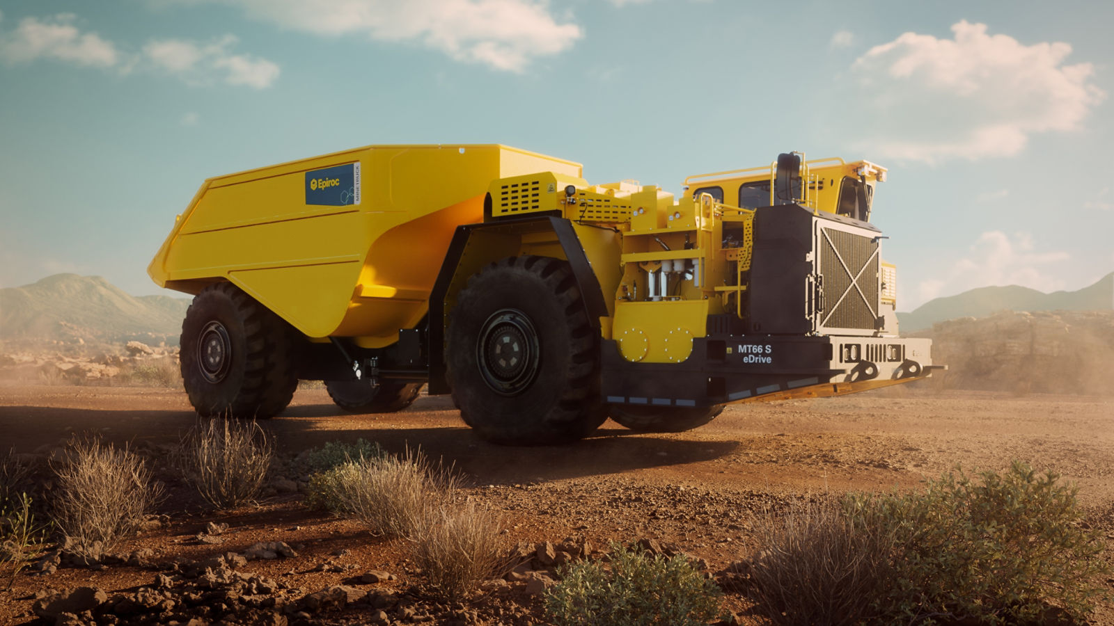 Epiroc’s new Minetruck MT66 S eDrive with electric drivetrain combines ...