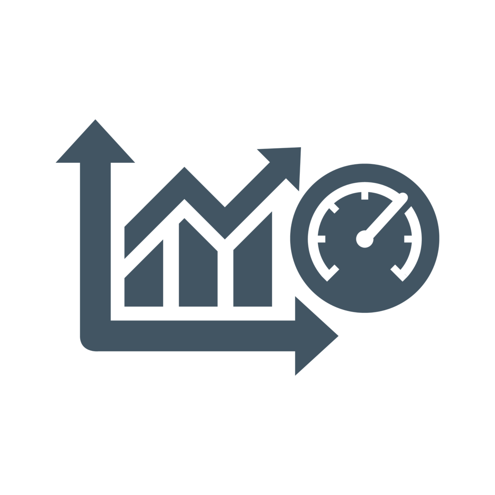 Optimized performance icon, transparent