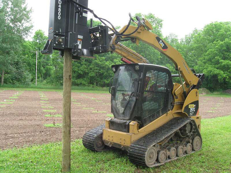 Case CE Skid Steer Post Driver attachment